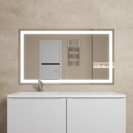 Зеркало с подсветкой и антизапотевателем Uperwood Tanos 291020273 120х70 подвесное