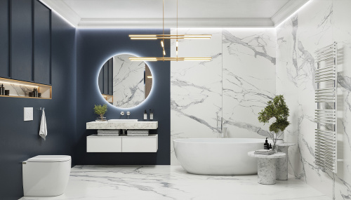 Тумба Velvex UNIT tpUNI.60.H27.Y-223 60х48х27 подвесная цвет белый лед - фото 5