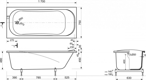 Экран торцевой для ванны Эстет Альфа ФР-00014630 - фото 2