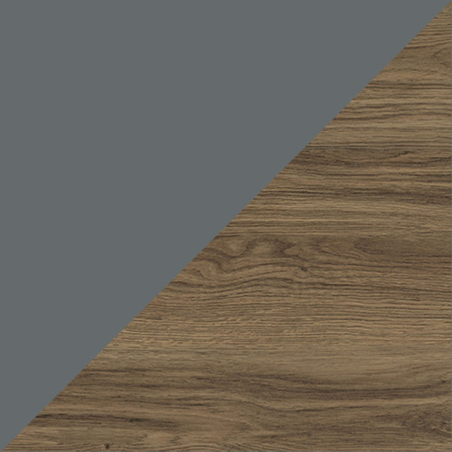 Зеркало-шкаф Comforty Кемер 00-00014147CF 75х16х80 подвесной цвет антрацит/дуб темно-коричневый - фото 3