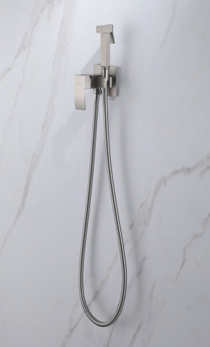 Гигиенический душ со смесителем ABBER Wasserfall AF8625SP сатин - фото 3