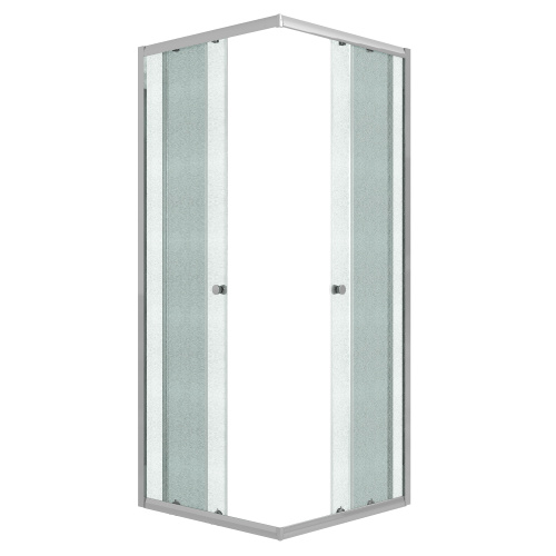 Душевой уголок Niagara Eco NG-1009-14QMT 89х89 стекло матовое профиль хром матовый без поддона - фото 2
