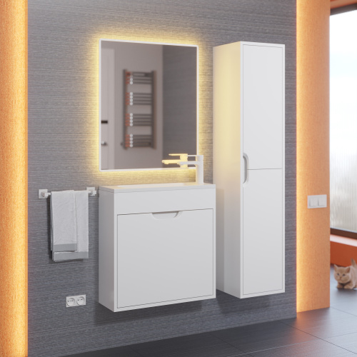 Тумба с раковиной Uperwood UPD Modul 393020546 60х21х62 цвет белый матовый - фото 2