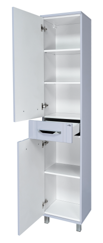 Шкаф-пенал Misty Терра П-Тер0504050-1ЯЛ 40х33х190 напольный цвет серый - фото 2