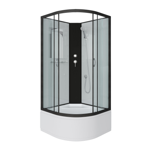 Душевая кабина Niagara Classic 67071414BK 80х80 четверть круга без крыши ориентация универсальная
