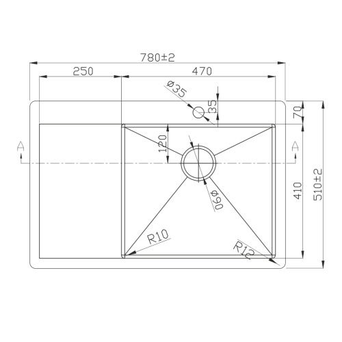 Кухонная мойка Melana ProfLine D7851HB-R графит 78х51 цвет графит поверхность матовая - фото 2