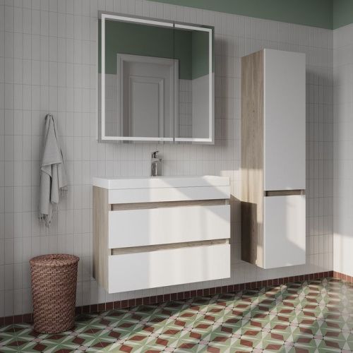 Зеркало-шкаф IDDIS Zodiac ZOD8000i99 84х84 подвесной цвет белый - фото 4