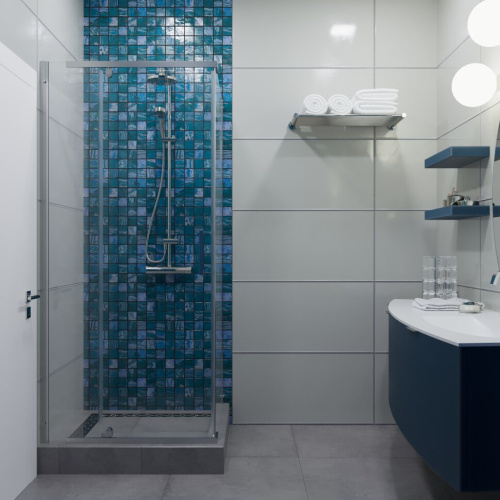 Душевой уголок Тритон Терра-Хром Щ0000053609 90х90 стекло прозрачное профиль хром без поддона - фото 4