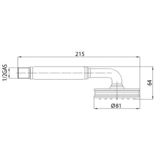 Душевая лейка Nicolazzi Liberty 7114CR - фото 2