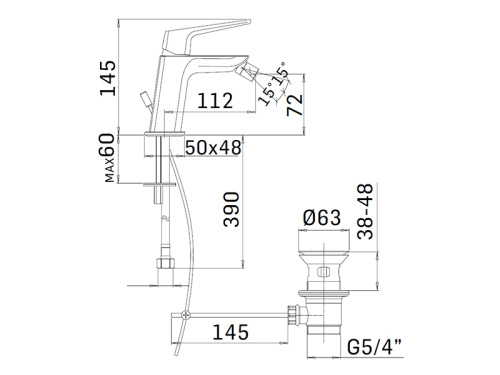 Смеситель Mamoli Spartaco 592100009051 на биде хром - фото 2