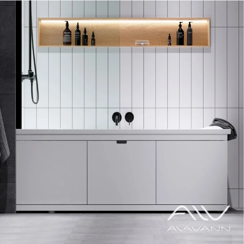 Экран под ванну Alavann Rita 160 см ALV1024001 фронтальный МДФ съемный/раздвижной белый - фото 2