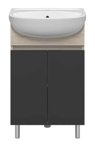 Тумба под раковину Misty Поло О-Пол07060-0142ДП 48х28х70 напольная - фото 2