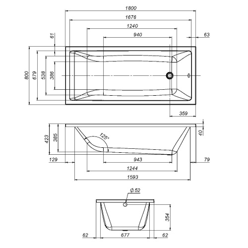 Каркас для ванны Am.Pm Gem W93A-180-080W-R - фото 2
