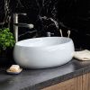 Раковина из сантехнического фарфора Melana 320317-805 50х40 накладная цвет белый без отверстий под смеситель