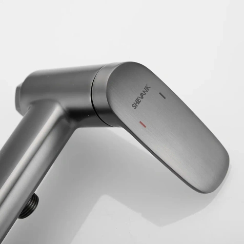 Гигиенический душ со смесителем Shevanik S8505T-1 оружейная сталь - фото 4