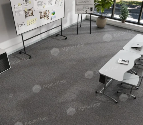 Ковровая плитка Alpine Floor Huron 402-1 Супериор толщина 0.6 см 33 класс 500х500 - фото 2