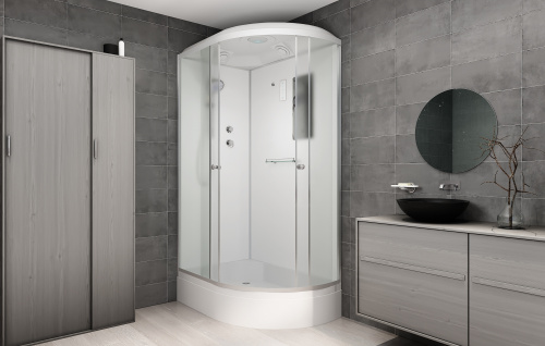 Душевая кабина AvaCan D312SL 120х90 асимметричная с крышей ориентация левая - фото 3