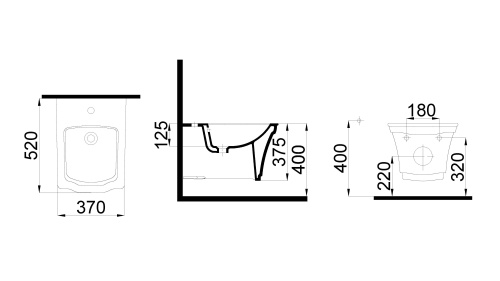 Биде Boheme Hermitage 953 подвесное - фото 2