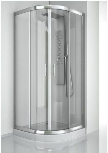 Душевой уголок Aquanet Alfa NAA2142 100х100 стекло прозрачное профиль хром глянцевый без поддона - фото 4