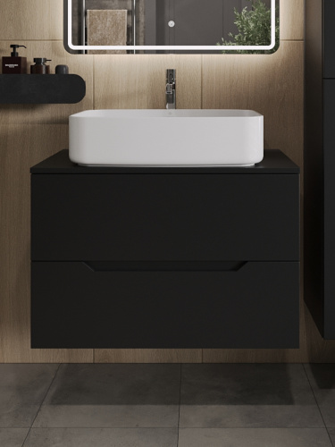 Тумба с раковиной Orange Line Li-80TubMDF+B07-600W 81х46х69 - фото 3