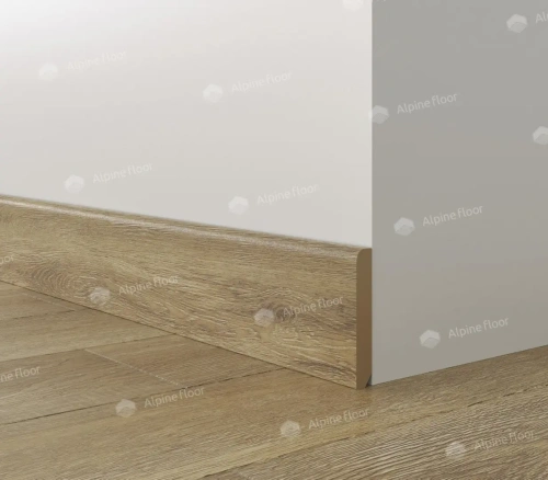 Напольный плинтус Alpine Floor Parquet Light SK 13-10 Серый толщина 1.25 см 2200х80 - фото 3