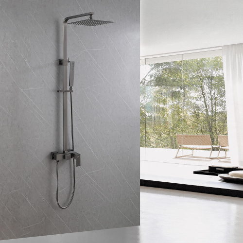 Душевая стойка ABBER AF8220NG настенная цвет никель - фото 2