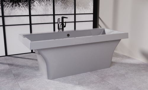 Ванна из литьевго мрамора Astra-Form Капри 01010034 180х80 отдельностоящая прямоугольная с ножками - фото 5