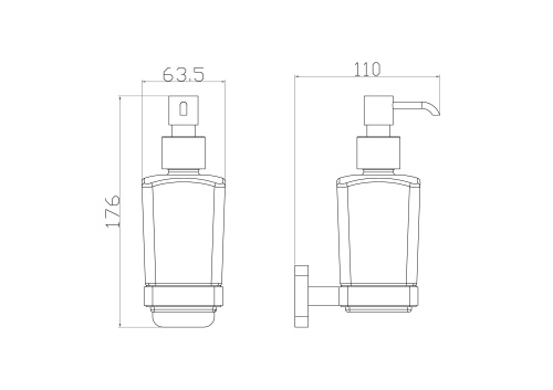 Дозатор для мыла Wonzon & Woghand Still WW-6633 - фото 2