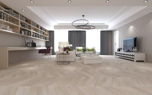 SPC ламинат Damy Floor CHEVRON DF02-Ch Пале-Рояль толщина 0.5 см 43 класс 600х127 - фото 3