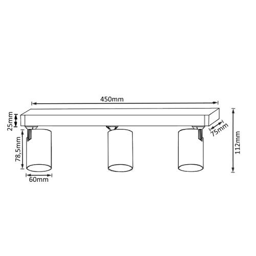 Спот Crystal Lux CLT 017 CLT 017CW3 L450 WH - фото 2