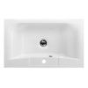 Раковина из искусственного камня BelBagno BB650/450-LV-MR-PR 70х50 накладная цвет белый 1 отверстие под смеситель
