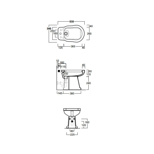 Биде Simas Londra LO923bi*1 напольное - фото 2