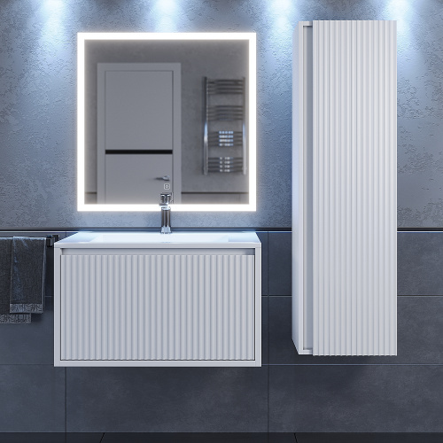 Тумба с раковиной Uperwood Next Premium 3930205164 70х45х42 цвет белый матовый - фото 3