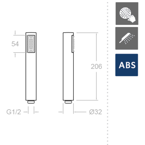 Лейка ручного душа Ramonsoler Accesorios 3713P хром - фото 3
