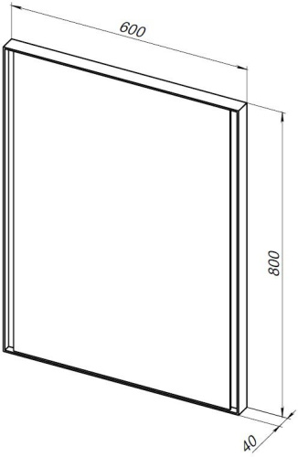 Зеркало в ванную Allen Brau Infinity 1.21018.WT 60х80 цвет белый - фото 4