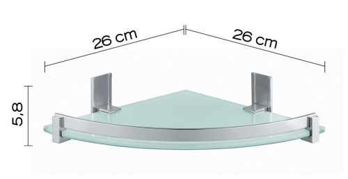 Полка в ванную комнату Gedy CD80(38) - фото 3