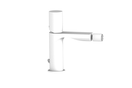 Смеситель AQG Tube 01TUB200BL на биде белый матовый