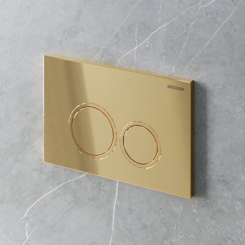 Клавиша смыва механическая Grossman Galaxy 700.K31.01.300.300 цвет золото - фото 3