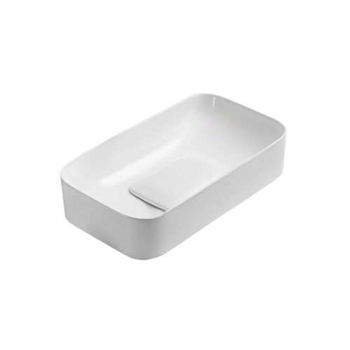 Раковина из сантехнического фарфора Vincea VBS-50470 71х38 накладная цвет белый без отверстий под смеситель - фото 2