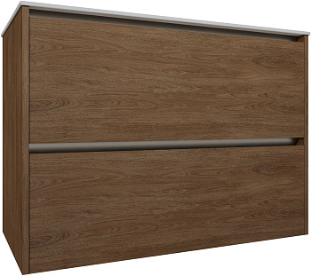 Тумба под раковину Allen Brau Activity 1.34013.NO 90х46х65 подвесная цвет зеленый/темное дерево