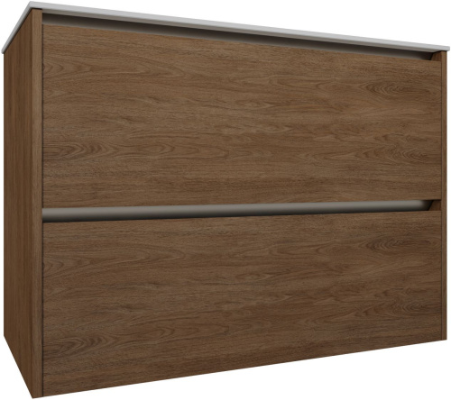 Тумба под раковину Allen Brau Activity 1.34013.NO 90х46х65 подвесная цвет зеленый/темное дерево