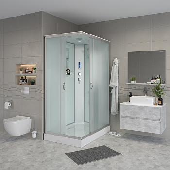 Душевая кабина Niagara Classic 431853QP 110х80 прямоугольная с крышей ориентация универсальная