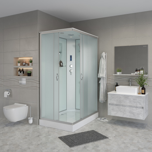 Душевая кабина Niagara Classic 431853QP 110х80 прямоугольная с крышей ориентация универсальная