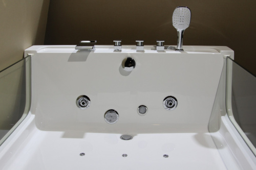 Ванна акриловая гидромассажная Frank 2016439109 170х120 пристенная прямоугольная с каркасом - фото 2