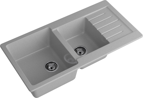Кухонная мойка Granfest Practik P-980KL серый 98х50 цвет серый поверхность матовая - фото 2