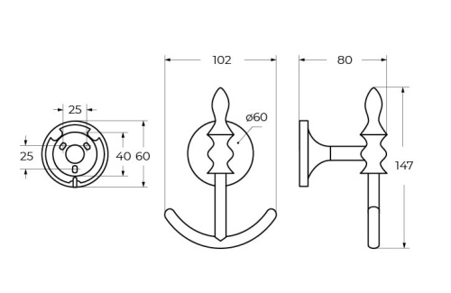 Крючок Art&Max BOHEMIA AM-E-4286B-Do - фото 2
