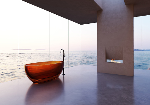 Ванна полиэфирная смола Abber Kristall AT9703Opal 170х78 отдельностоящая овальная - фото 3