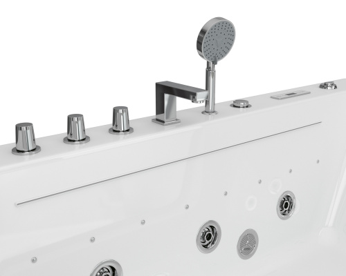 Ванна акриловая гидромассажная Grossman GR-16085 160х85 пристенная прямоугольная с ножками - фото 4