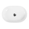 Раковина из сантехнического фаянса BelBagno BB1348 60х40 накладная цвет белый без отверстий под смеситель