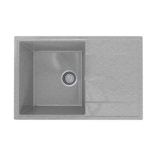 Кухонная мойка Practik PR-735 PR-M-735-003 74х48 цвет серый поверхность глянцевая - фото 2